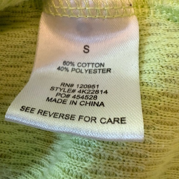 Hippie Rose Lime Green Sweatershirt - Picture 11 of 11
